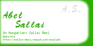 abel sallai business card
