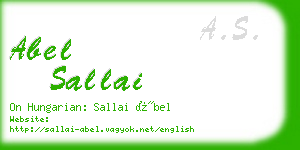 abel sallai business card